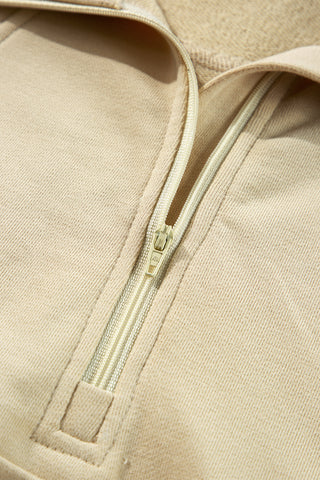 Quarter Zip Hight Neck Sweatshirt - 8 Colors