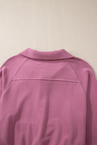 Quarter Zip Hight Neck Sweatshirt - 8 Colors