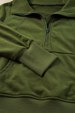 Quarter Zip Hight Neck Sweatshirt - 8 Colors