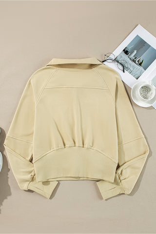 Quarter Zip Hight Neck Sweatshirt - 8 Colors