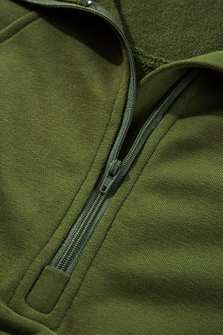Quarter Zip Hight Neck Sweatshirt - 8 Colors