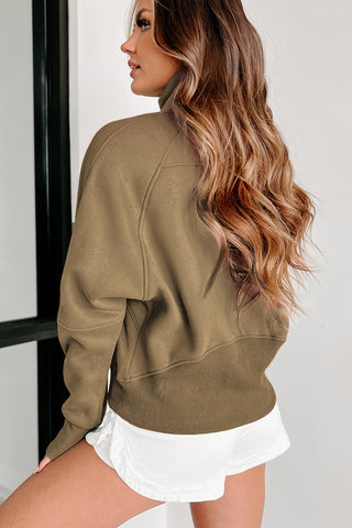 Quarter Zip Hight Neck Sweatshirt - 8 Colors