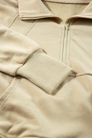 Quarter Zip Hight Neck Sweatshirt - 8 Colors