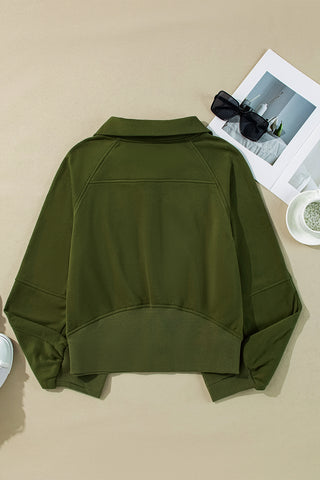 Quarter Zip Hight Neck Sweatshirt - 8 Colors