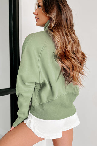 Quarter Zip Hight Neck Sweatshirt - 8 Colors