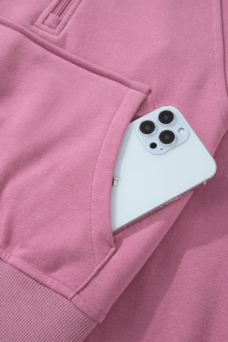 Quarter Zip Hight Neck Sweatshirt - 8 Colors