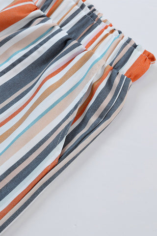 Vintage Wash Striped Shorts