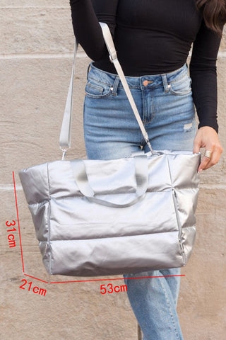 Large Puffer Tote Bag - 2 Colors