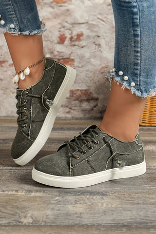 Criss Cross Canvas Sneakers - 2 Colors