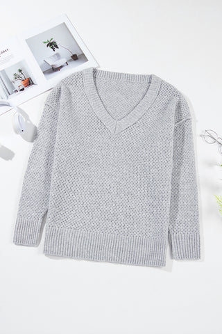 Oversized Hollowed Knit Sweater - 4 Colors