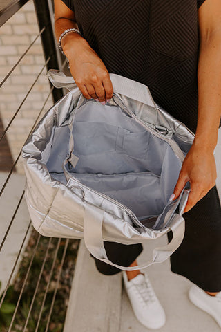 Large Puffer Tote Bag - 2 Colors