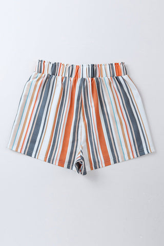 Vintage Wash Striped Shorts