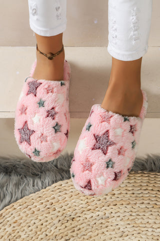 Cute Star Plush Slippers - 2 Colors