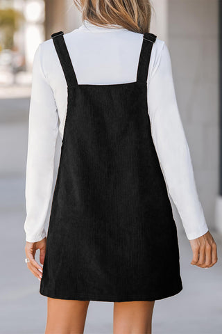 Corduroy Overalls Dress - 3 Colors