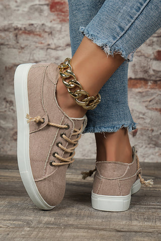 Criss Cross Canvas Sneakers - 2 Colors