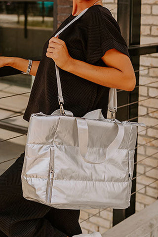 Large Puffer Tote Bag - 2 Colors