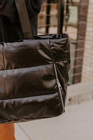 Large Puffer Tote Bag - 2 Colors