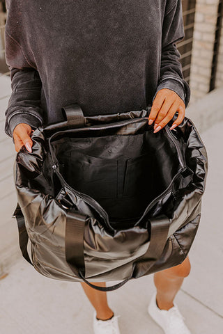 Large Puffer Tote Bag - 2 Colors