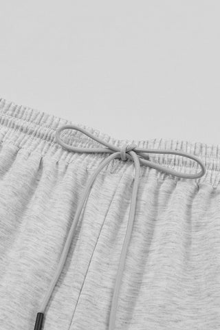 Half Zip Top & Drawstring Pants Loungewear Set - 2 Colors