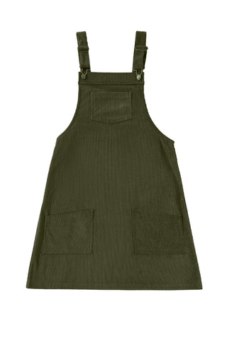 Corduroy Overalls Dress - 3 Colors