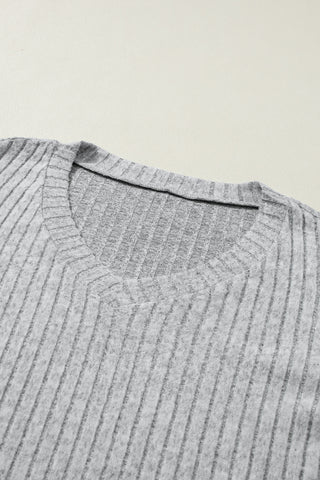 Ribbed Knit Loungewear Set - 4 Colors