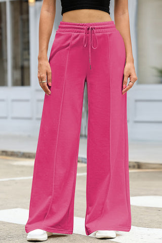 Wide Leg Sweats Drawstring Waist