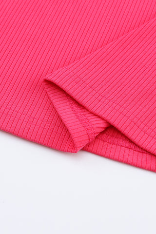 Ribbed Mock Neck Long Sleeve Top - 3 Colors