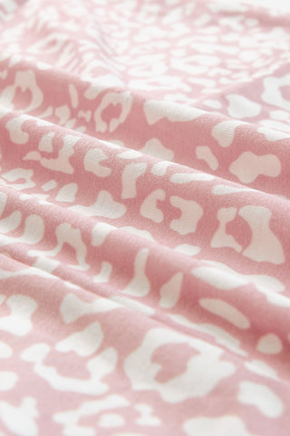 Rose Pink Leopard Pocketed Maxi Tank Dress - Alleure