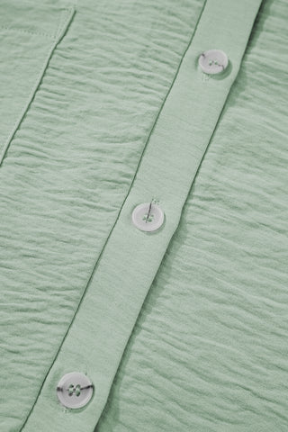 Romper Short Sleeves Collar Button Front - 4 Colors