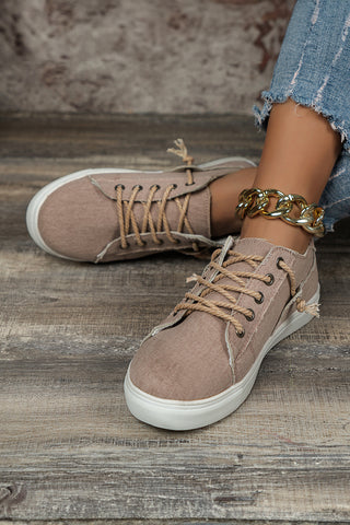 Criss Cross Canvas Sneakers - 2 Colors