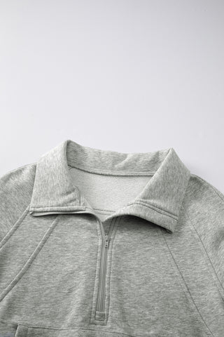 Quarter Zip Hight Neck Sweatshirt - 3 Colors