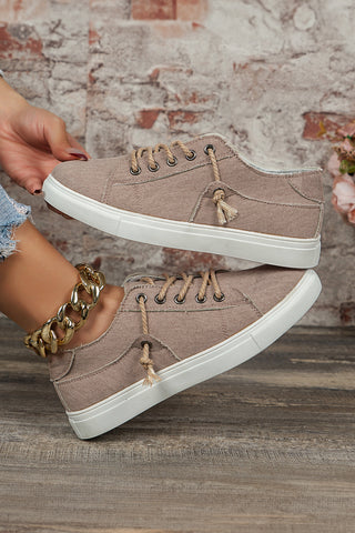 Criss Cross Canvas Sneakers - 2 Colors