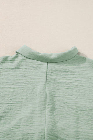Romper Short Sleeves Collar Button Front - 4 Colors