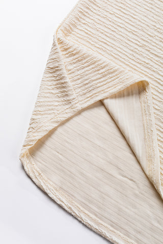 V Neck Textured T Shirt - 2 Colors