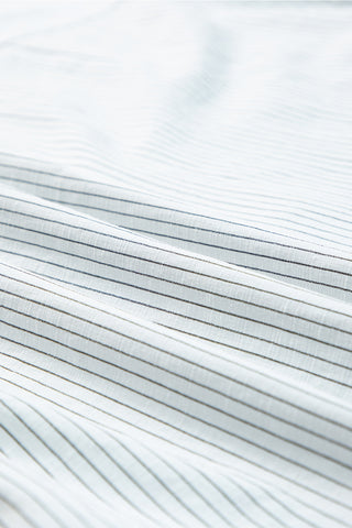 Stripe Tunic Shirt Roll Tab Sleeves - 3 Colors