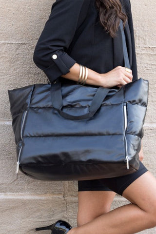 Large Puffer Tote Bag - 2 Colors