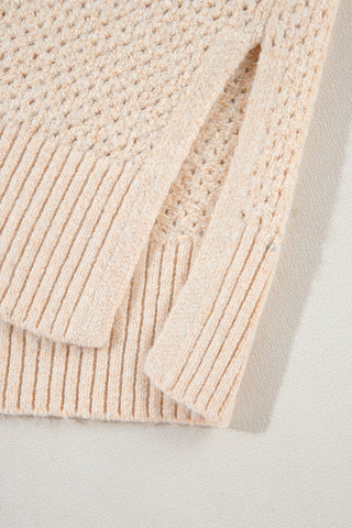 Oversized Hollowed Knit Sweater - 4 Colors