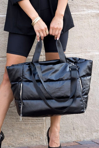 Large Puffer Tote Bag - 2 Colors