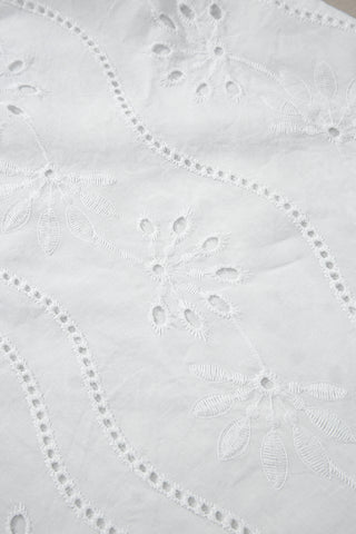 Embroidered V Neck Top Knotted Straps - 2 Colors