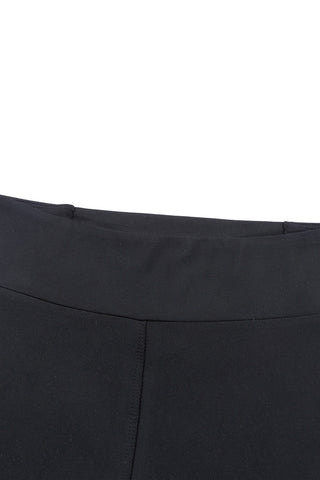 High Waisted Leggings with Criss Cross Detail