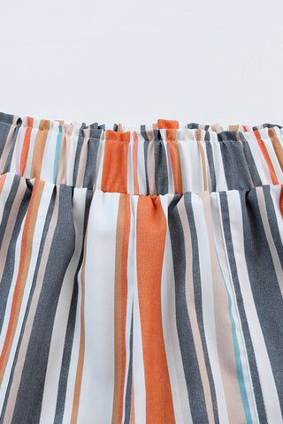 Vintage Wash Striped Shorts