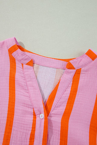 Crinkle Ruffle Sleeve Loose Top - 3 Colors