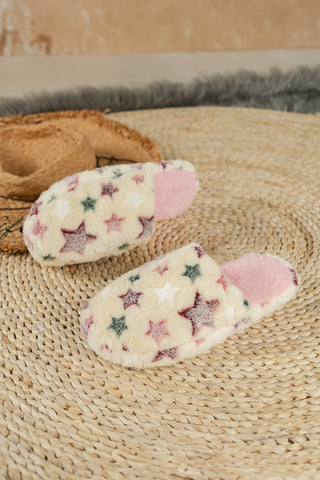 Cute Star Plush Slippers - 2 Colors