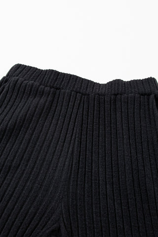 Ribbed Knit Loungewear Set - 4 Colors