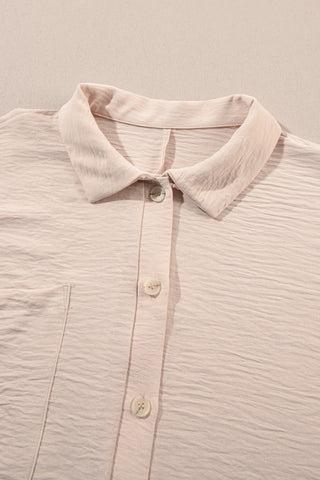 Romper Short Sleeves Collar Button Front - 4 Colors