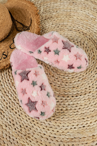 Cute Star Plush Slippers - 2 Colors