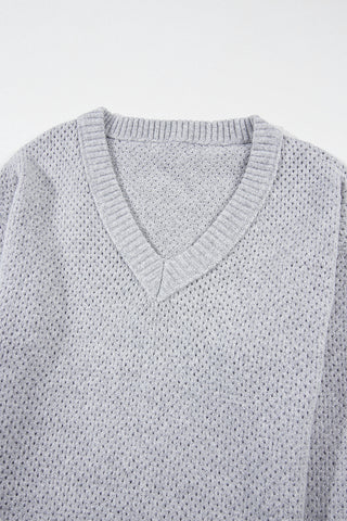 Oversized Hollowed Knit Sweater - 4 Colors