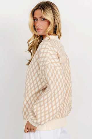 Textured Knit Drop Sleeve Sweater