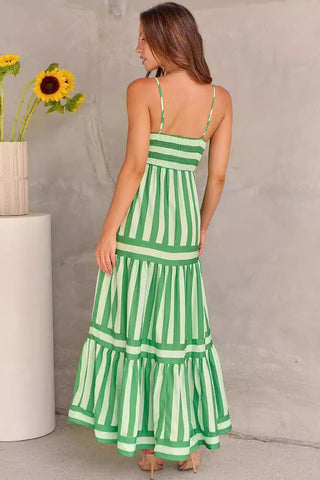 Striped Maxi Spaghetti Straps - 3 Colors